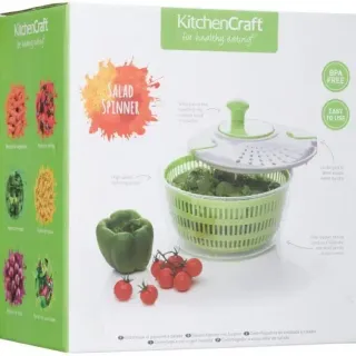image #4 of מייבש חסה KitchenCraft - צבע ירוק/לבן