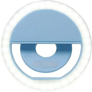 image #0 of מנורת סלפי מתכווננת LED Ring Light - כחול 