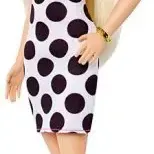 image #0 of ברבי פאשניסטה - ברבי עם שמלה מנוקדת ושיער בלונדיני מבית Mattel 