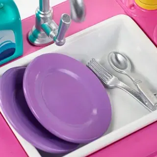 image #4 of ברבי - סט הדחת כלים מבית Mattel‎‎