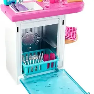 image #6 of ברבי - סט הדחת כלים מבית Mattel‎‎