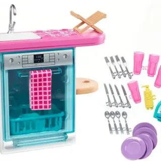 image #7 of ברבי - סט הדחת כלים מבית Mattel‎‎