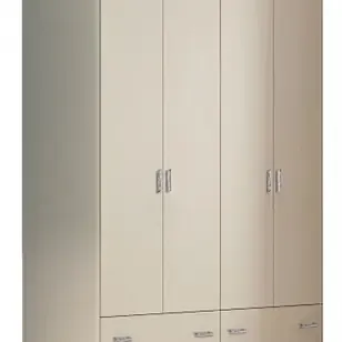 image #2 of ארון 4 דלתות דגם Noga מבית In Style - גוון שמנת 