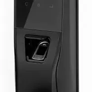 image #0 of מנעול חכם עם טביעת אצבע, קוד אישי וצ'יפ קירבה Elock Premium - צבע שחור