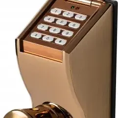 image #0 of מנעול חכם עם קוד אישי Elock Keypad - צבע Coffee Gold 