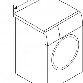 image #2 of מכונת כביסה פתח חזית 7 ק''ג 1000 סל''ד Bosch Serie 4 WAN20051IL - צבע לבן - אחריות יבואן רשמי BSH