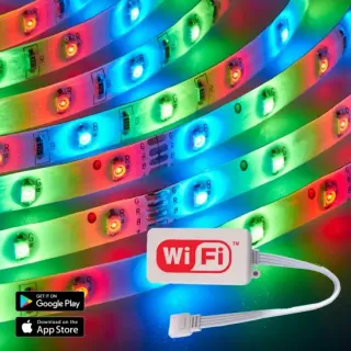image #5 of פס תאורת LED באורך 5 מטר 12W למטר עם בקר Eurolux Wi-fi  