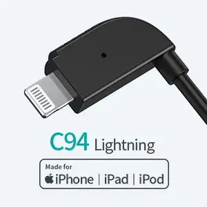 image #13 of סוללה ניידת 10000mAh עם כבלי USB-C ו-Lightning מובנים Choetech B688-CC-BK