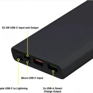 image #1 of סוללה ניידת Eco Portable Ultra Fast 10000mAh ECO-600 - צבע שחור