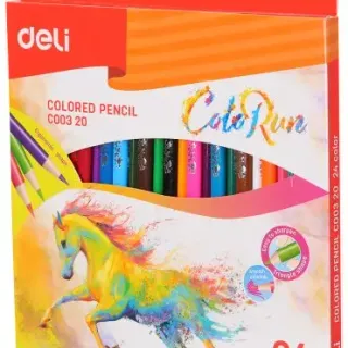 image #3 of מארז עפרונות צבעוניים 24 צבעים Deli ColoRun  