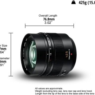 image #4 of עדשת Panasonic Leica DG Nocticron 42.5mm f/1.2 ASPH. POWER O.I.S. MFT