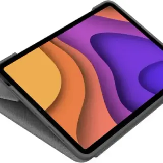 image #3 of כיסוי מקלדת Logitech Folio Touch ל- Apple iPad Air 10.9'' 2020 - צבע אפור בעברית ובאנגלית