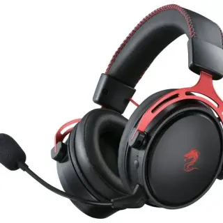 image #0 of אזניות גיימינג אלחוטיות Dragon Titanium Pro Wireless Gaming Headset - צבע שחור/אדום