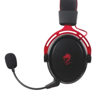 image #2 of אזניות גיימינג אלחוטיות Dragon Titanium Pro Wireless Gaming Headset - צבע שחור/אדום