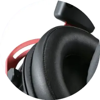image #4 of אזניות גיימינג אלחוטיות Dragon Titanium Pro Wireless Gaming Headset - צבע שחור/אדום