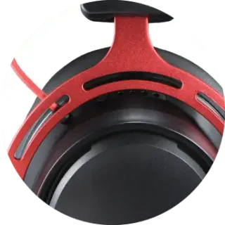 image #7 of אזניות גיימינג אלחוטיות Dragon Titanium Pro Wireless Gaming Headset - צבע שחור/אדום