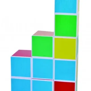 image #12 of מציאון ועודפים - קוביות מגנט פאות צבעוניות 64 חלקים Playmager 