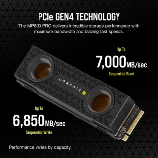 image #3 of כונן Corsair Force MP600 PRO Hydro X Edition PCIe NVMe M.2 2280 2TB SSD