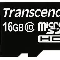 image #1 of כרטיס זכרון Transcend Premium Micro SDHC TS16GUSDHC10 - נפח 16GB