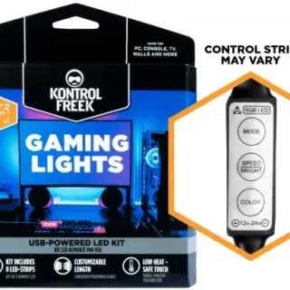 image #4 of פסי תאורה KontrolFreek USB LED Gaming Lights באורך 3.6 מטר