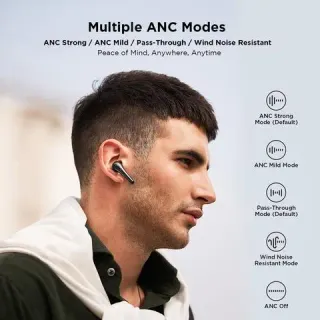 image #1 of אוזניות תוך-אוזן 1More ComfoBuds Pro ANC True Wireless - צבע שחור