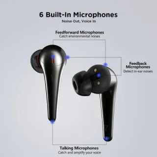 image #3 of אוזניות תוך-אוזן 1More ComfoBuds Pro ANC True Wireless - צבע שחור
