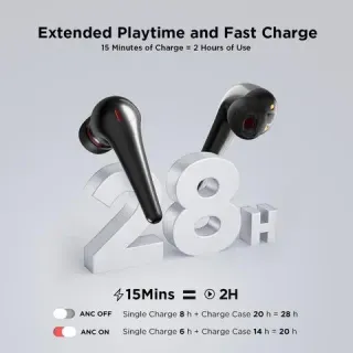 image #4 of אוזניות תוך-אוזן 1More ComfoBuds Pro ANC True Wireless - צבע שחור