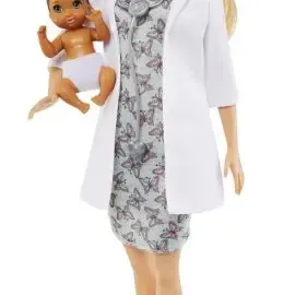 image #2 of ברבי רופאת ילדים חלוק בצבע לבן - סדרת את יכולה להיות כל דבר מבית Mattel
