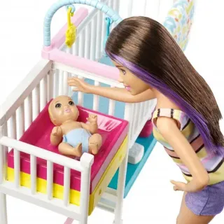 image #5 of ברבי ערכת חדר תינוקות - סדרת בייביסיטר מבית Mattel