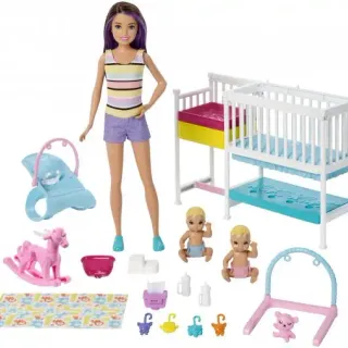 image #7 of ברבי ערכת חדר תינוקות - סדרת בייביסיטר מבית Mattel