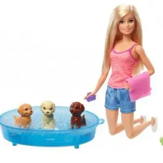 image #5 of ברבי זמן אמבטיה לכלבלבים מבית Mattel 