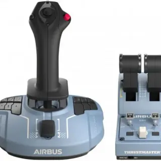image #0 of ערכת ג'ויסטיק,סיידסטיק ומצערת טיסה - Thrustmaster TCA Officer Pack Simulator Controller Airbus Edition למחשב