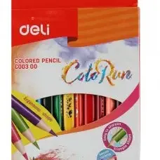 image #1 of מארז עפרונות דקים 12 צבעים Deli ColoRun