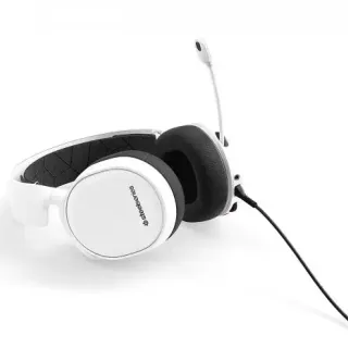 image #1 of מציאון ועודפים - אוזניות גיימרים SteelSeries Arctis 3 Analog 7.1 Surround צבע לבן