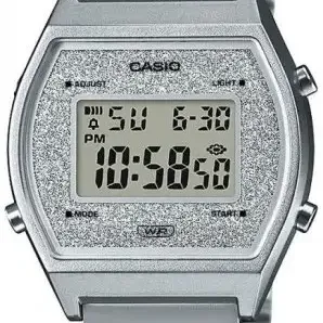 image #0 of שעון יד דיגיטלי וינטאג' עם רצועת  Stainless Steel כסופה  Casio B640WDG-7DF
