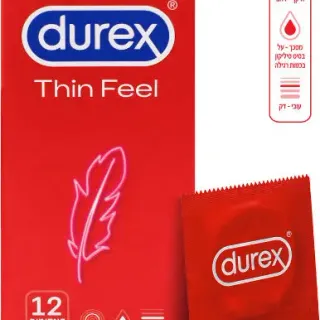 image #1 of מארז קונדומים Durex Thin Feel - סך הכל 12 יחידות