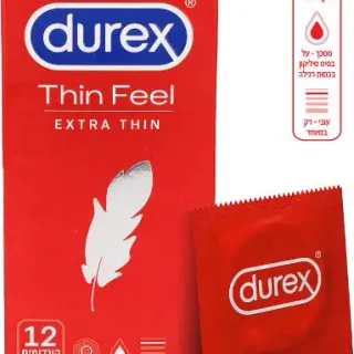 image #1 of מארז קונדומים Durex Feel דקים במיוחד - סך הכל 12 יחידות
