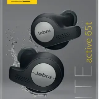 image #3 of מציאון ועודפים - אוזניות Bluetooth אלחוטיות עם מיקרופון Jabra Elite Active 65t True Wireless Earbuds צבע שחור / כסוף
