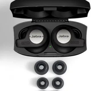 image #4 of מציאון ועודפים - אוזניות Bluetooth אלחוטיות עם מיקרופון Jabra Elite Active 65t True Wireless Earbuds צבע שחור / כסוף