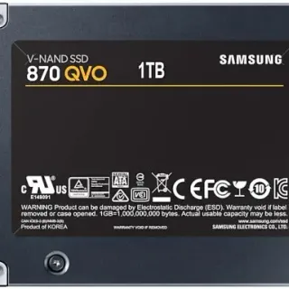 image #1 of מציאון ועודפים - כונן Samsung 870 QVO Series MZ-77Q1T0BW 1TB SATA III SSD 