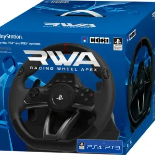 image #1 of מציאון ועודפים - הגה מירוצים עם דוושות HORI Racing Wheel Apex ל- PS3/PS4 ולמחשב PC