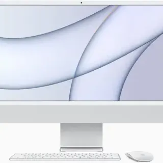 image #1 of מחשב Apple iMac 24 Inch M1 Chip 8-Core CPU 8-Core GPU 256GB Storage - דגם Z12Q-HB-KIT / MGPC3HB/A - צבע כסוף