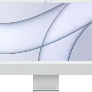 image #0 of מחשב Apple iMac 24 Inch M1 Chip 8-Core CPU 8-Core GPU 256GB Storage - דגם Z12Q-HB-KIT / MGPC3HB/A - צבע כסוף