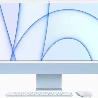 image #3 of מחשב Apple iMac 24 Inch M1 Chip 8-Core CPU 8-Core GPU 256GB Storage - דגם Z12W-HB-KIT / MGPK3HB/A - צבע כחול