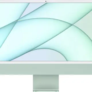 image #0 of מחשב Apple iMac 24 Inch M1 Chip 8-Core CPU 7-Core GPU 256GB Storage - דגם Z14L-HB-KIT / MJV83HB/A - צבע ירוק