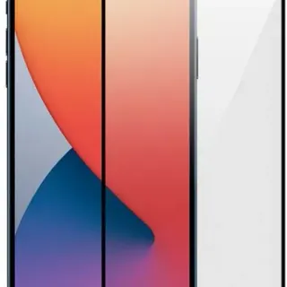 image #0 of מציאון ועודפים - מגן מסך קדמי מלא מזכוכית עם קצוות מעוגלים ל- Apple iPhone 12 / iPhone 12 Pro צבע שחור
