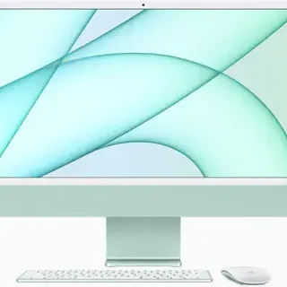 image #1 of מחשב Apple iMac 24 Inch M1 Chip 8-Core CPU 8-Core GPU 256GB Storage - דגם Z12U-HB-KIT / MGPH3HB/A - צבע ירוק