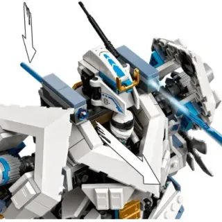 image #5 of מציאון ועודפים - רובוט קרב טיטאן של זאיין LEGO Ninjago 71738 