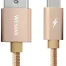 image #0 of כבל קלוע סנכרון וטעינה USB מסוג Wesdar T38 C אורך 1.2 מטר - צבע זהב