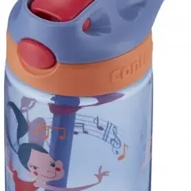 image #1 of בקבוק שתיה לילדים 414 מ''ל Contigo Gizmo Flip - צבע כחול עם הדפס רקדנית